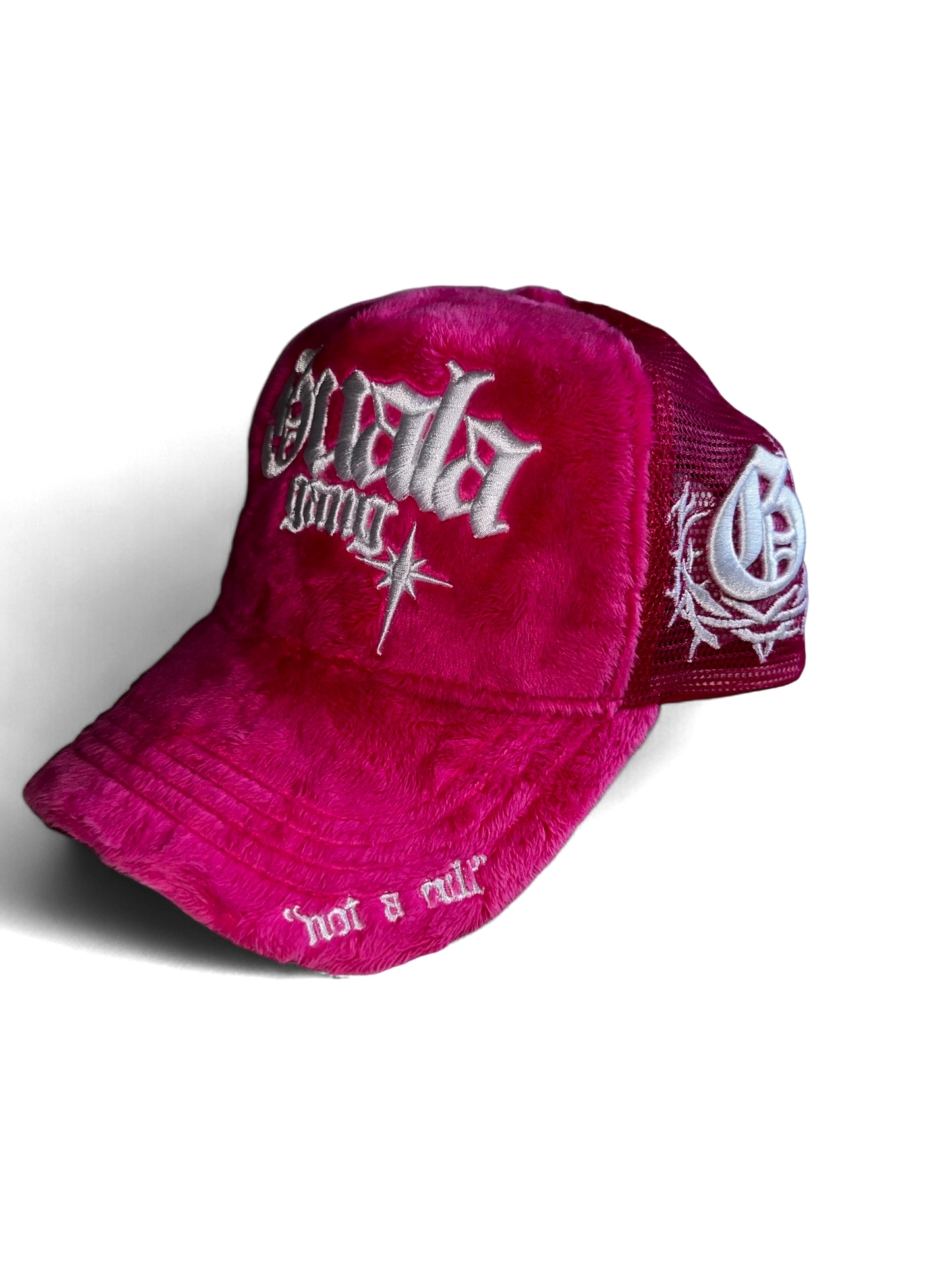 fuzzy velvet trucker (pnk)